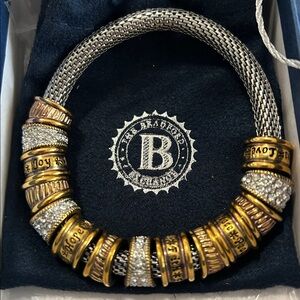 The Bradford Exchange Gold & Silver Mesh Bead Bracelet